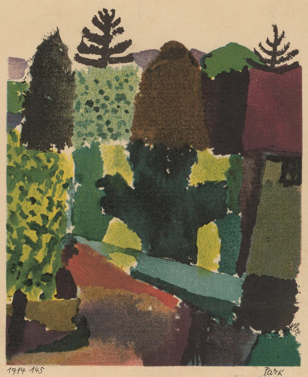 Park, 1920. av Paul Klee