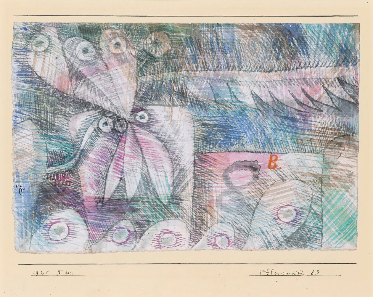 Planter Fig. 8.B., 1925. av Paul Klee