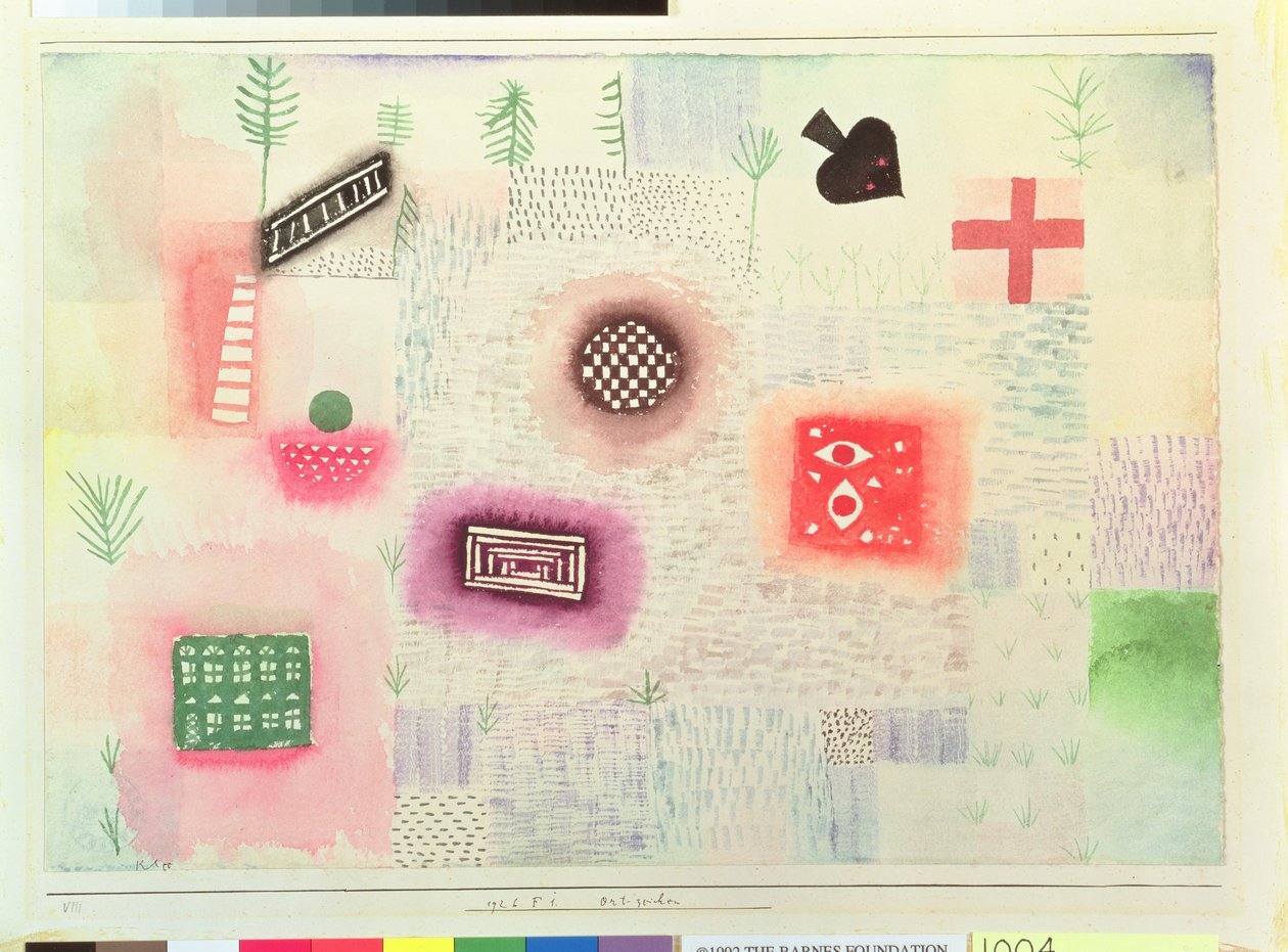 Plasser skilt av Paul Klee