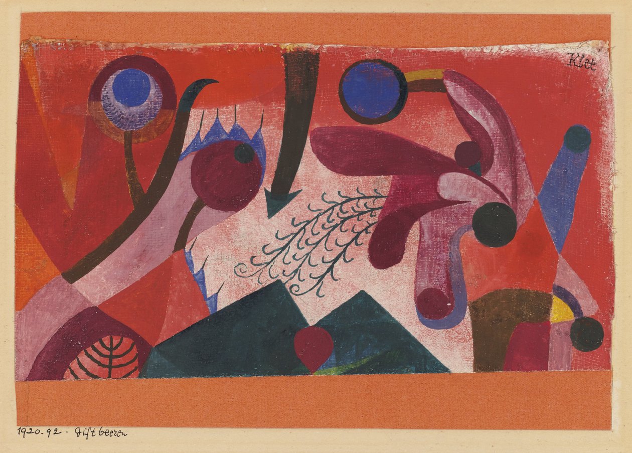 Giftige bær, 1920 av Paul Klee