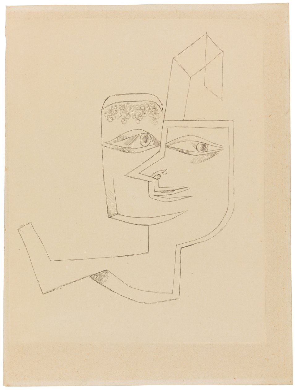 Portrett av en kul kvinne, 1919. av Paul Klee