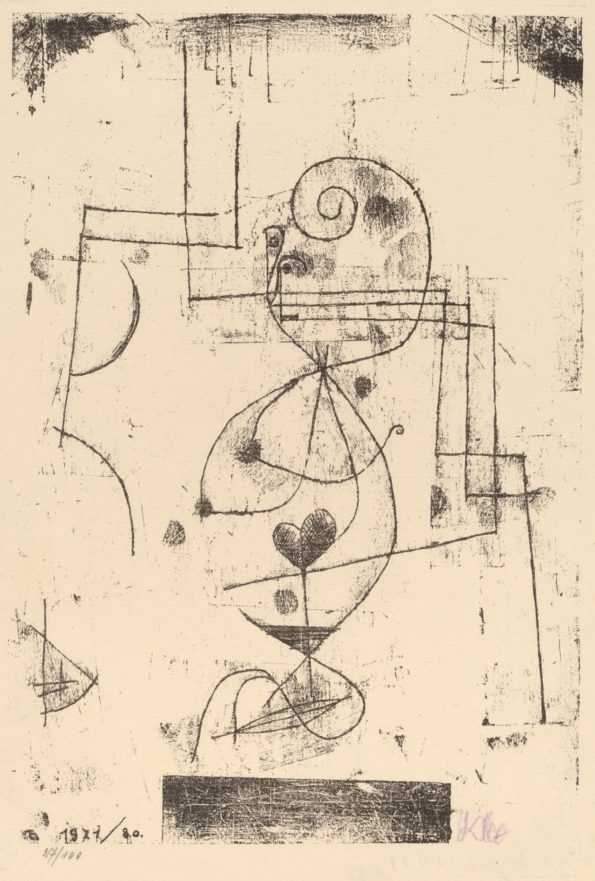 Queen of Hearts (Herzdame) av Paul Klee