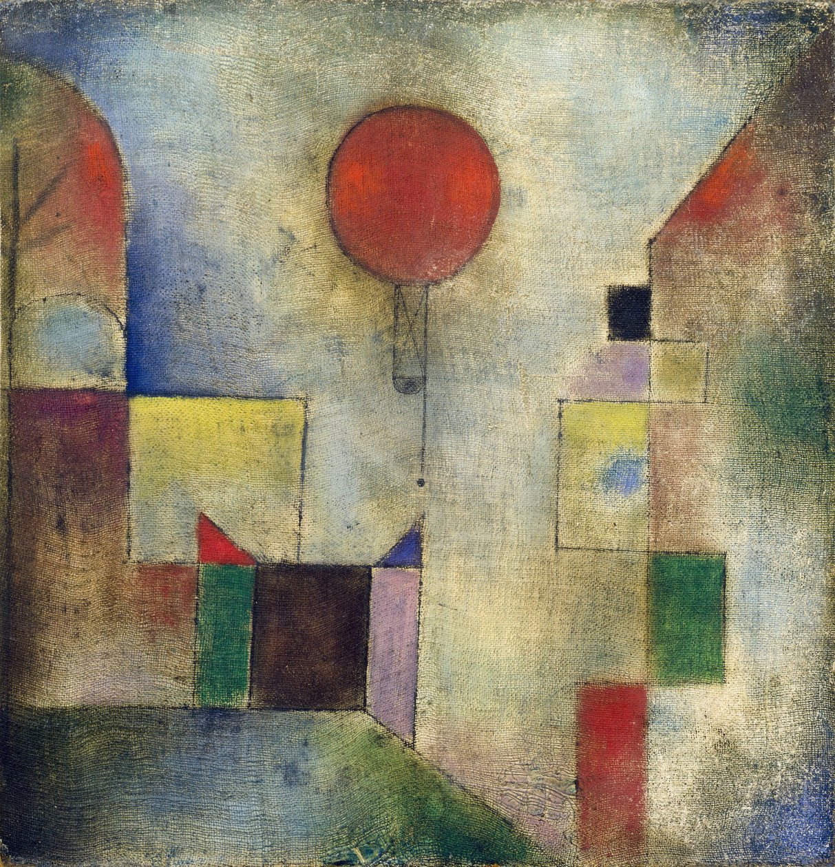 Rød ballong, 1922. av Paul Klee