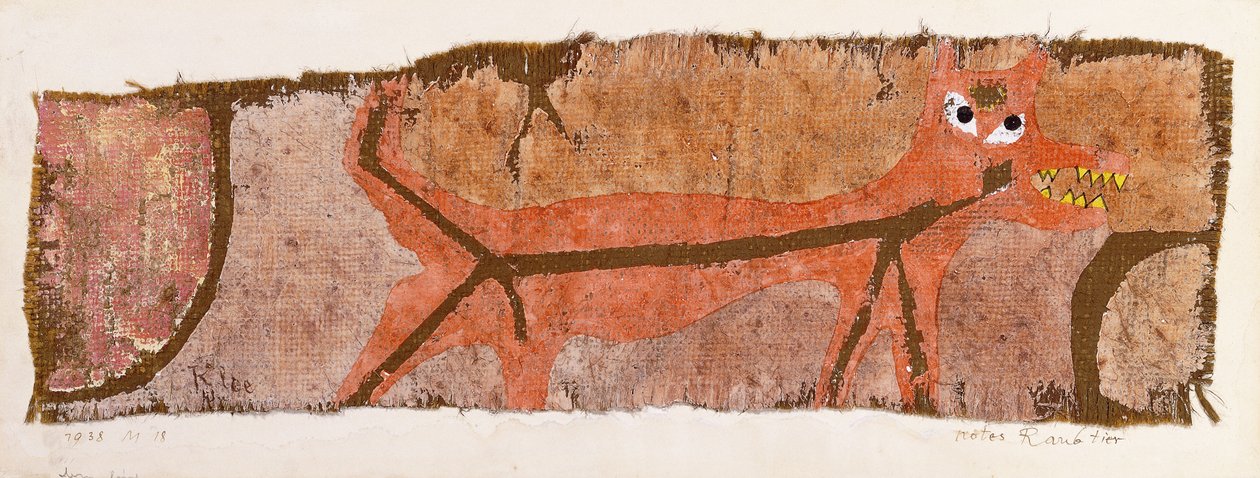 Rødt rovdyr av Paul Klee