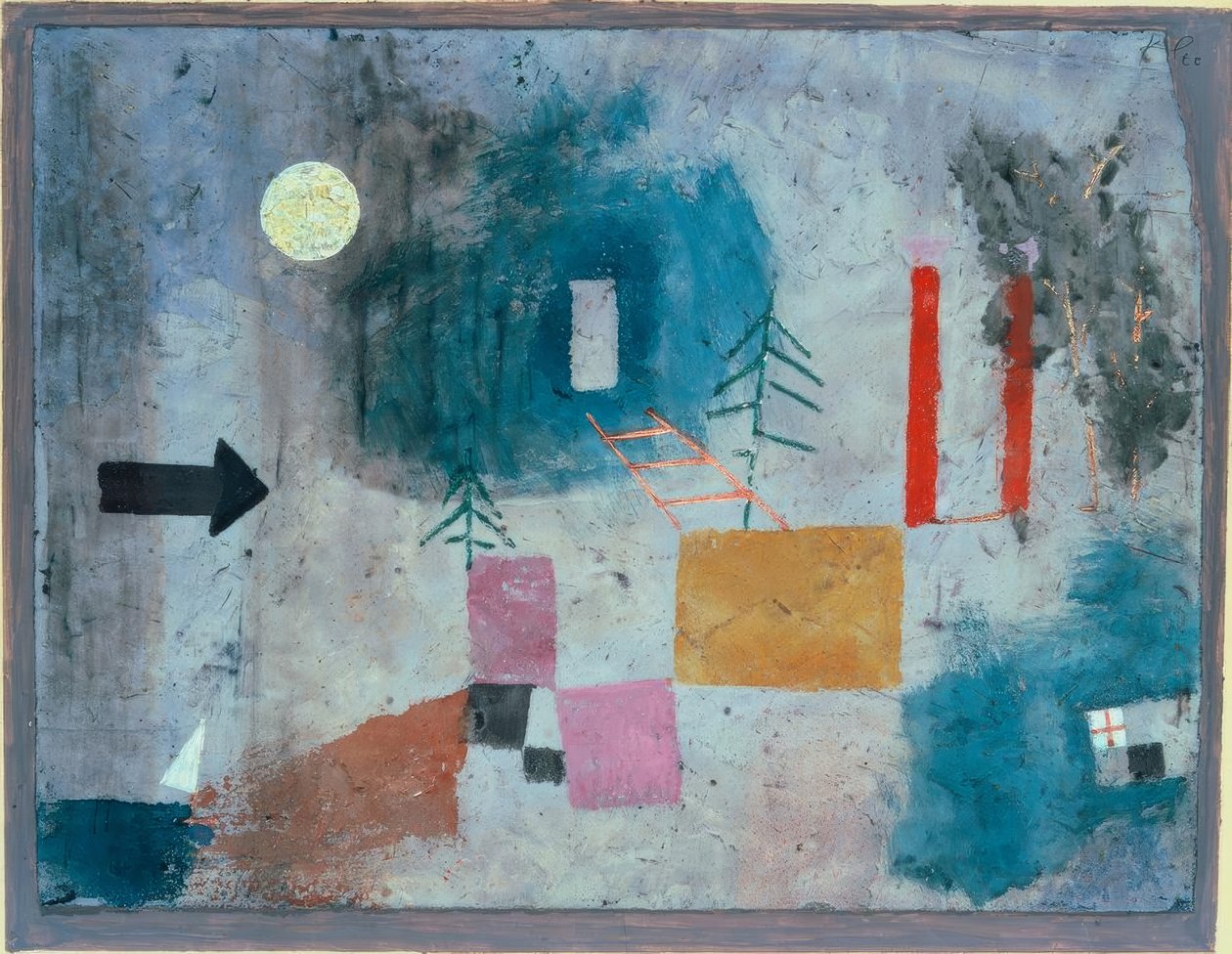 Passerer røde kolonner av Paul Klee