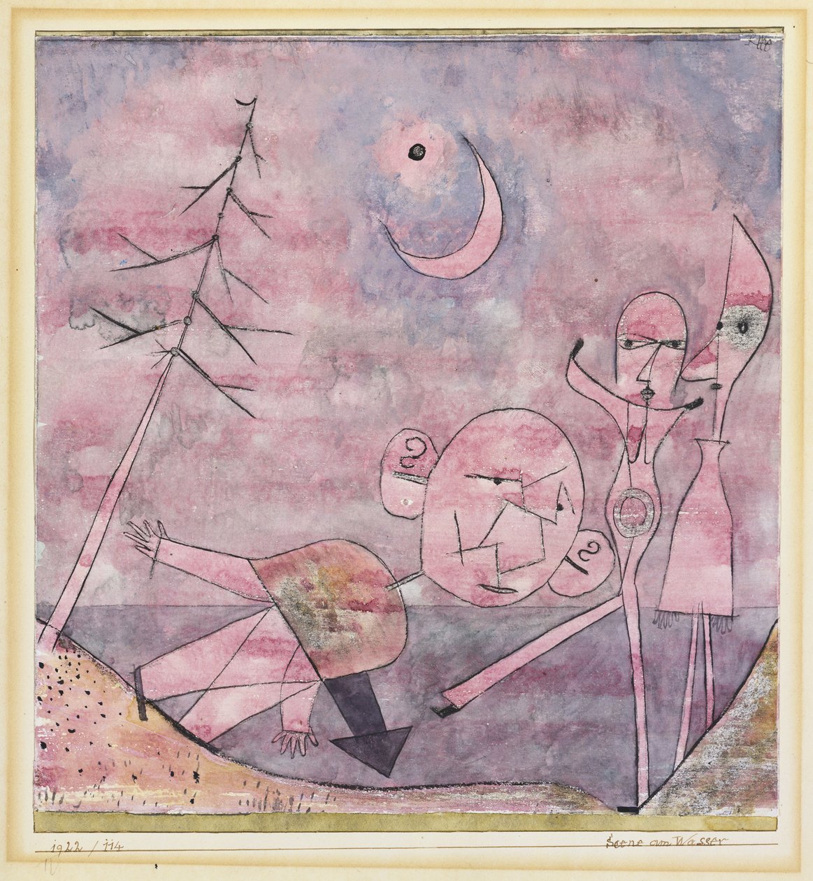 Scene ved vannet av Paul Klee