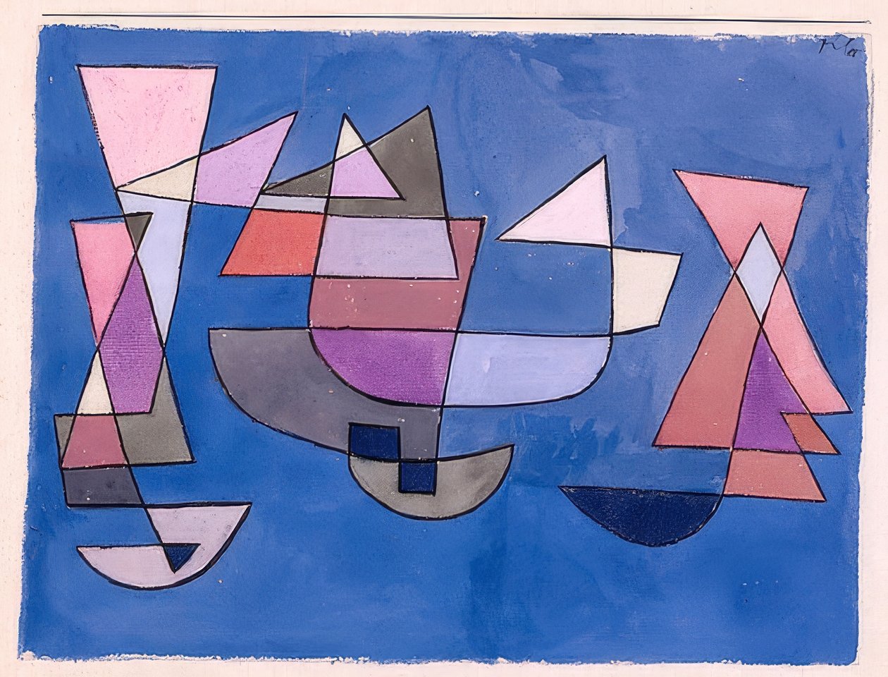 Seilbåter. 1927, 225 av Paul Klee