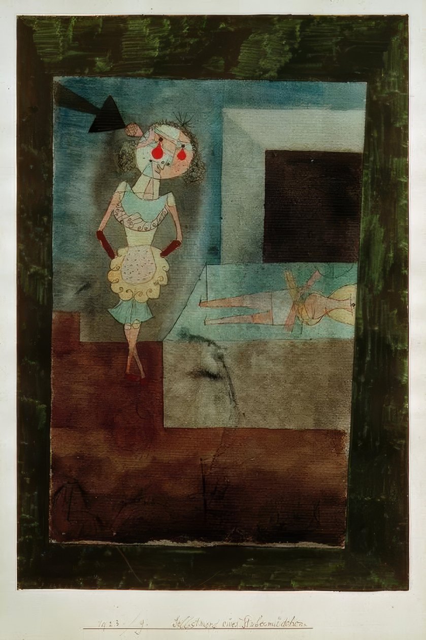 Selvmord av en hushjelp av Paul Klee