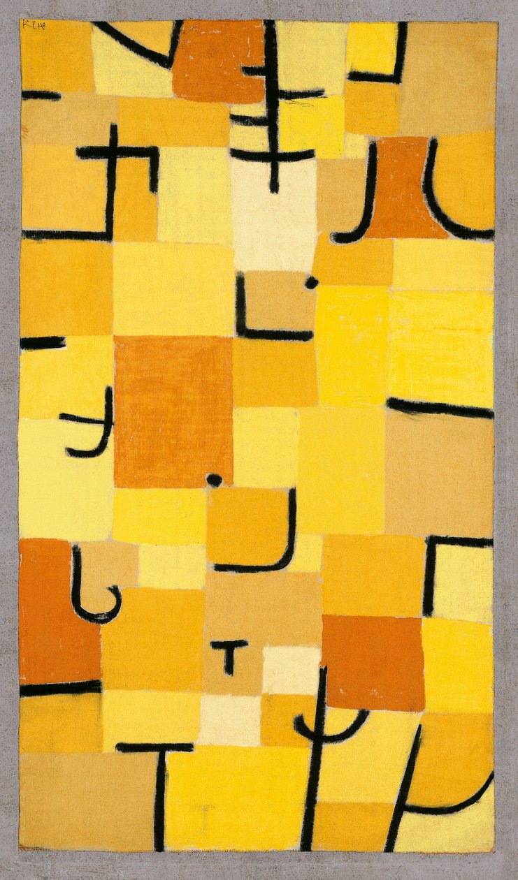 Tegn i gult, 1937. av Paul Klee