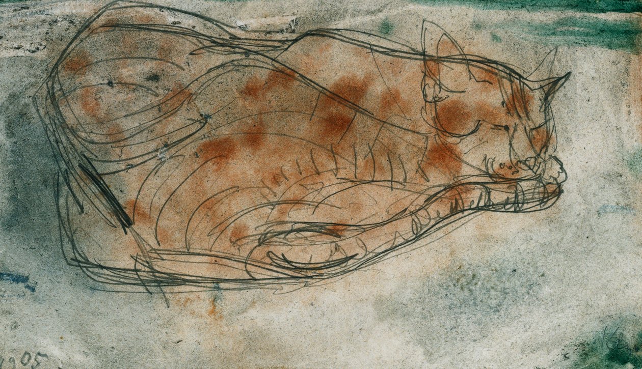 Sovende katt; Sovende katt av Paul Klee