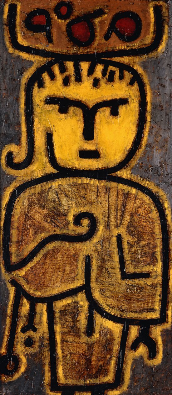 liten grønn kjøpmann; Liten frukthåndterer av Paul Klee