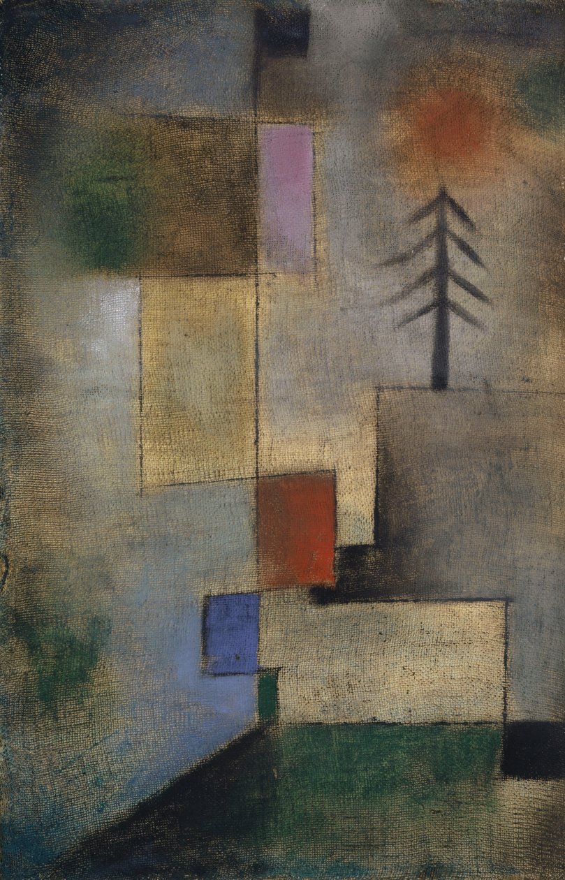 Lite bilde av grantrær, 1922. av Paul Klee