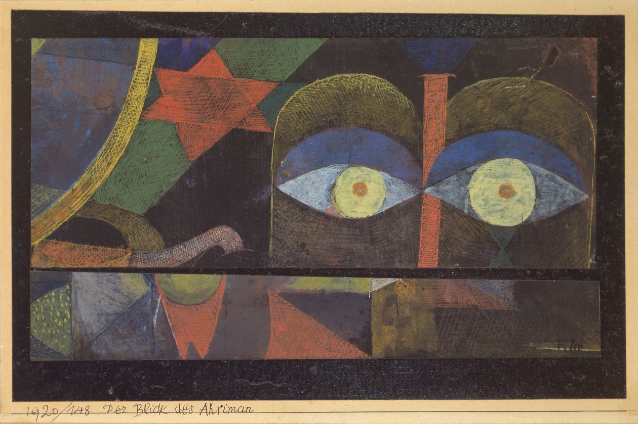 The Gaze of Ahriman, 1920. av Paul Klee