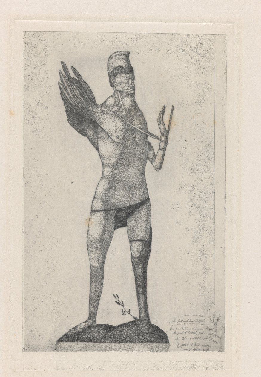 Helten med vingen, 1905. av Paul Klee