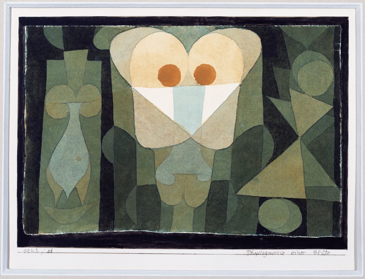 Fysiognomi av en blodcelle av Paul Klee