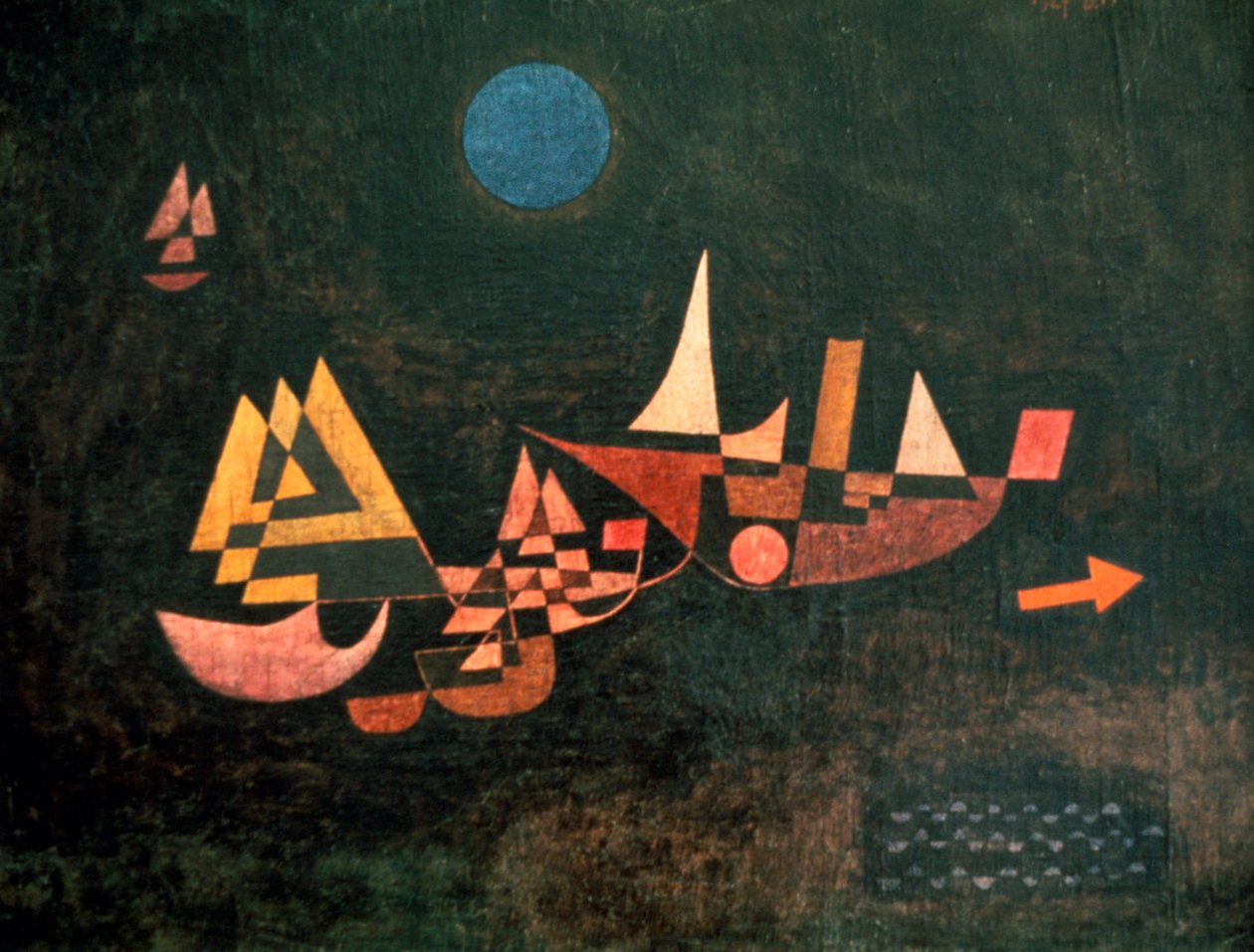 Skipene går, 1927 av Paul Klee