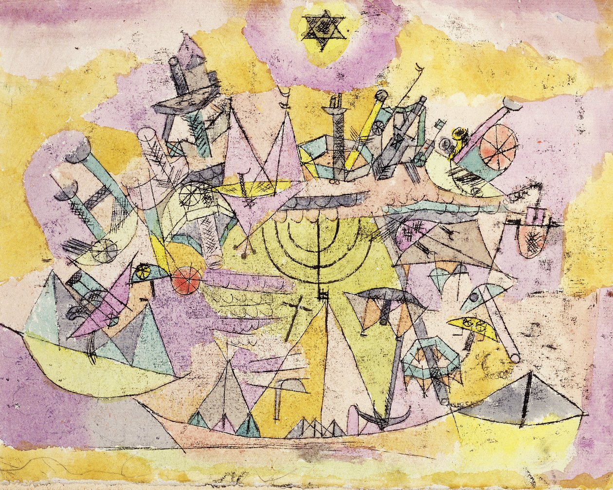 De uheldige skipene; Påske av skip av Paul Klee