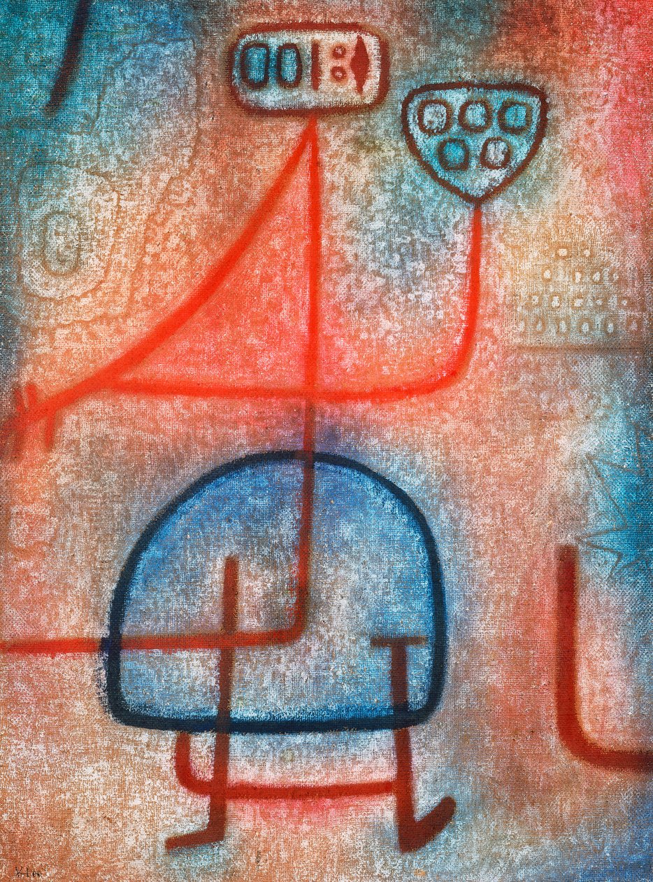 Den vakre gartneren (olje på lerret) av Paul Klee