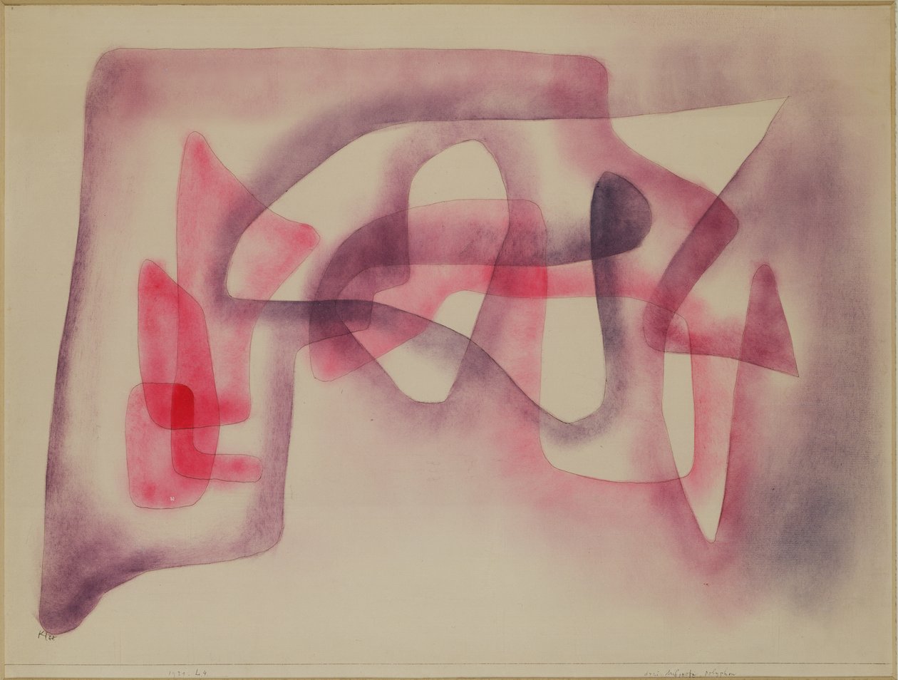 Tre fag, polyfonisk av Paul Klee