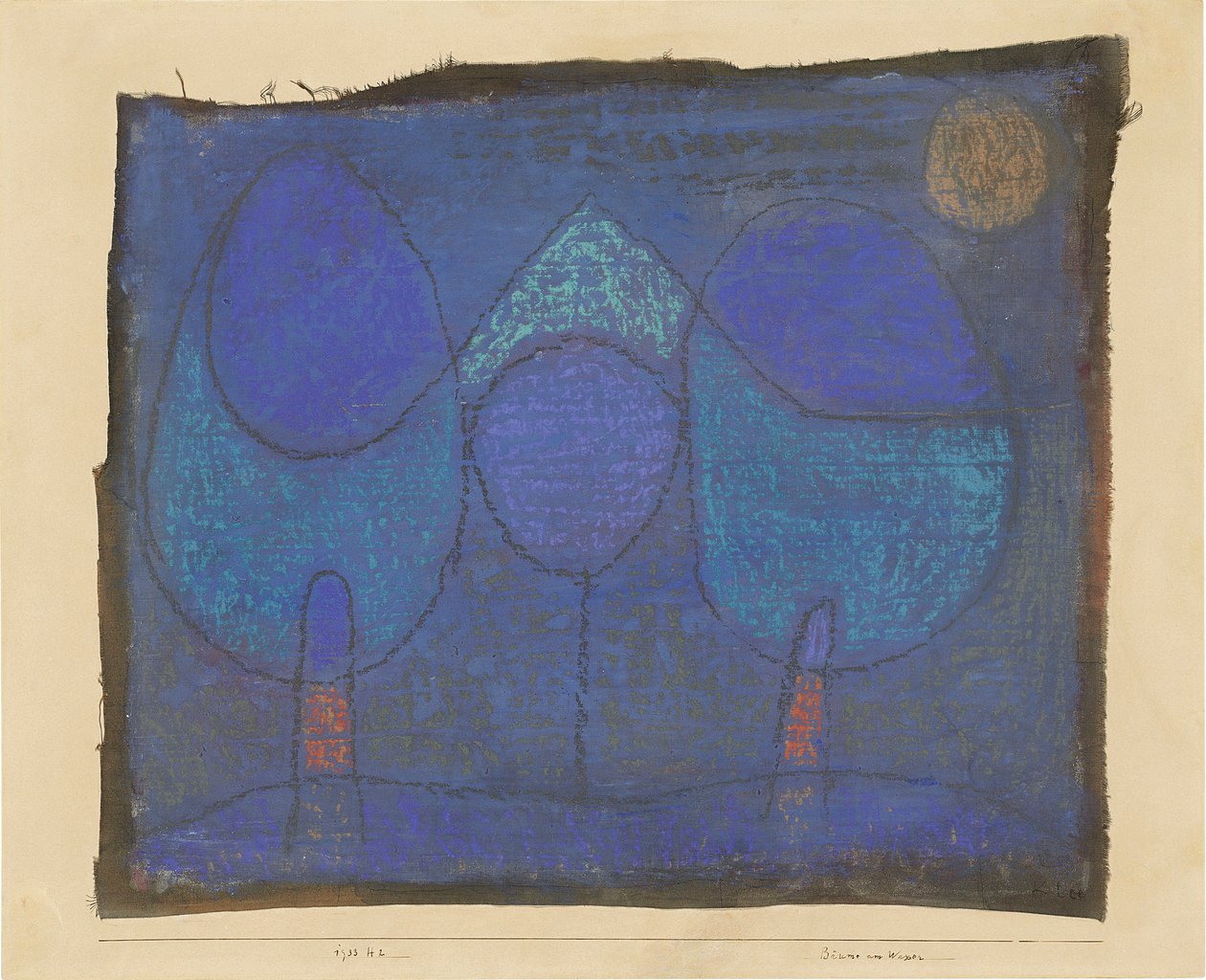 Trær ved vannet, 1933. av Paul Klee