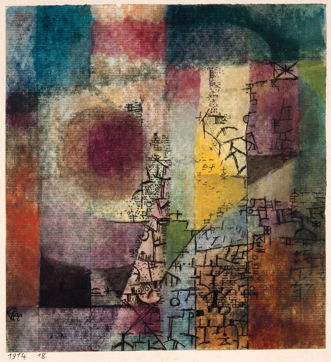 Uten tittel, 1914. av Paul Klee