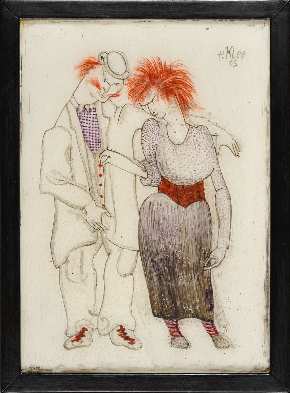 Verkommennes Paar Dårlig kjønnspar, 1905. av Paul Klee