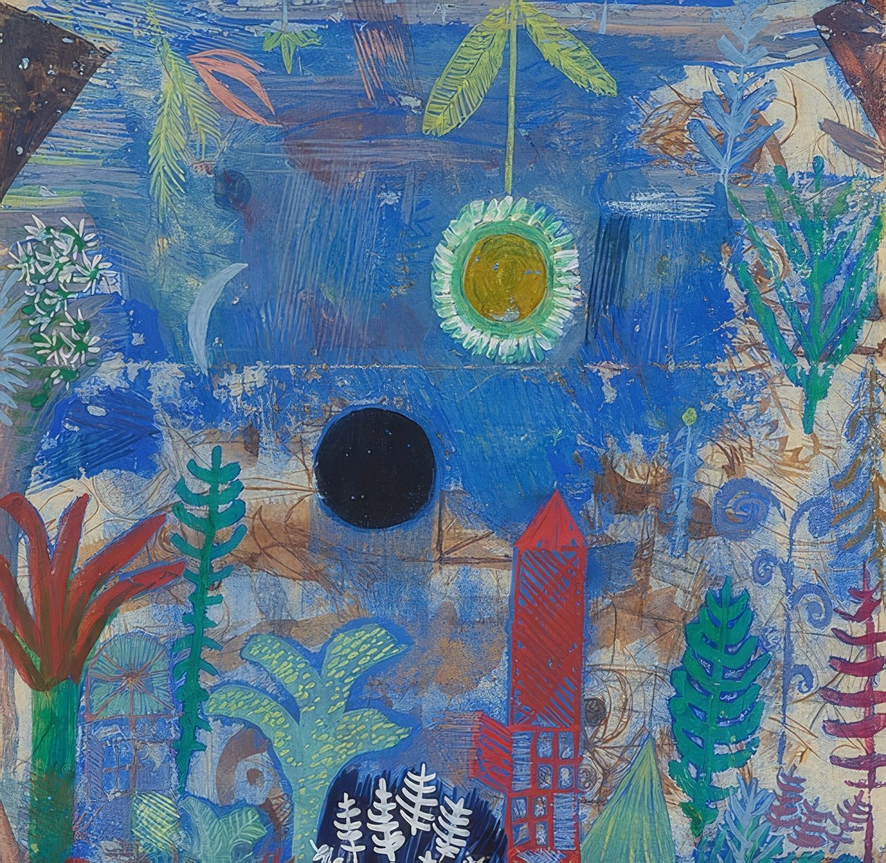 Nedsunket landskap. 1918 av Paul Klee