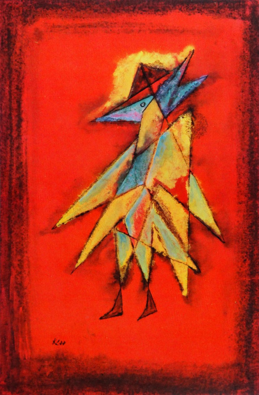Visionary Birdman, ca. 1930 (olje på lerret) av Paul Klee