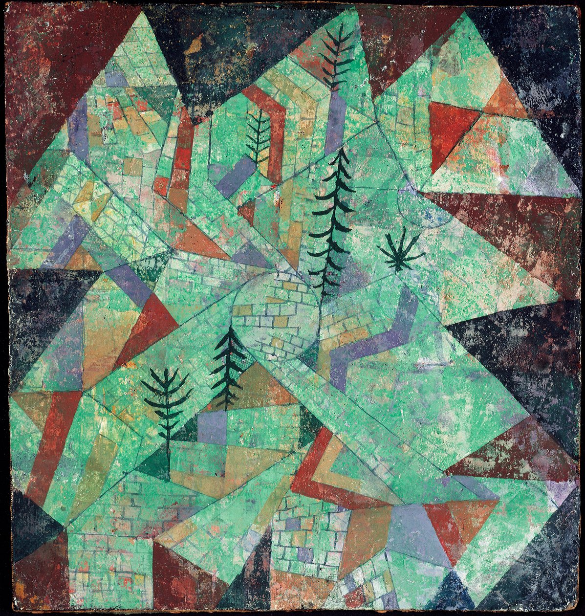Wald bau (trekonstruksjon) av Paul Klee