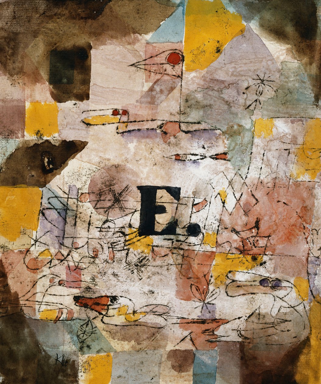 Vannfugl (Scootere); Wasservogel (Ents) av Paul Klee