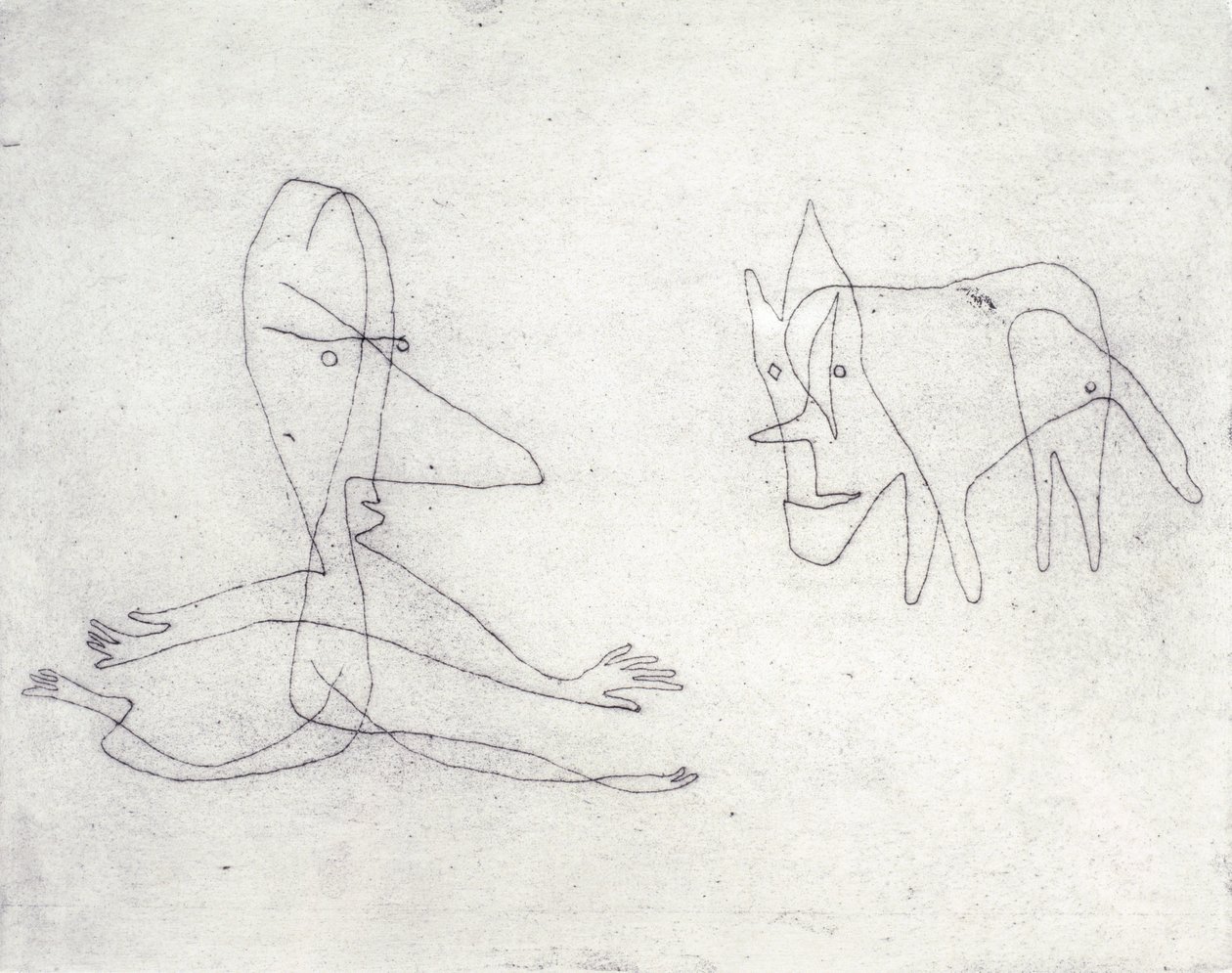 Hvorfor løper han? av Paul Klee