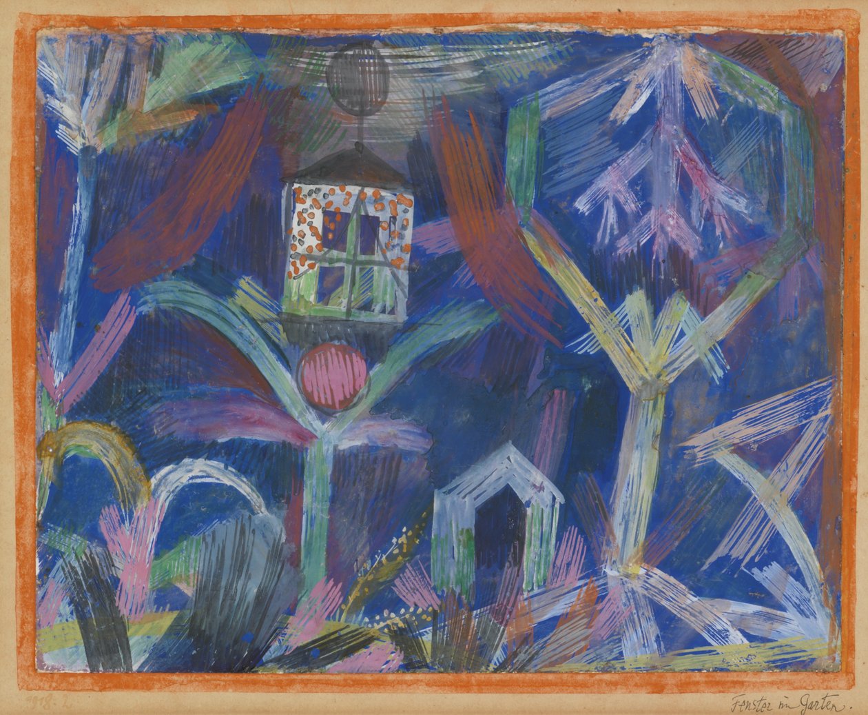 Vindu i hagen. av Paul Klee
