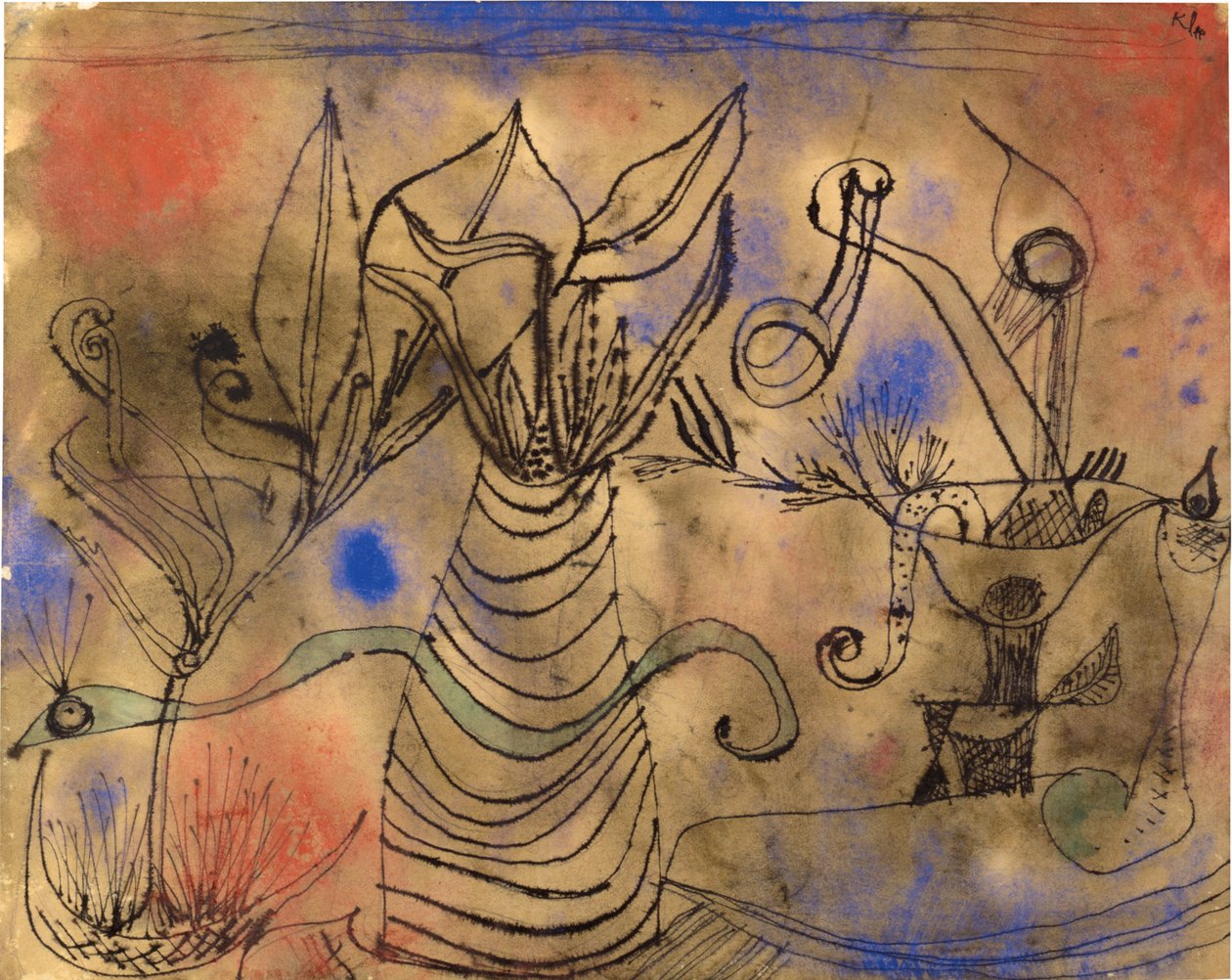 Med slangen, 1924. av Paul Klee