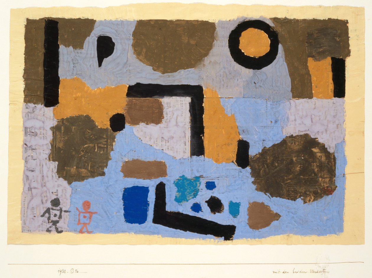 Med de to tapte, 1938. av Paul Klee
