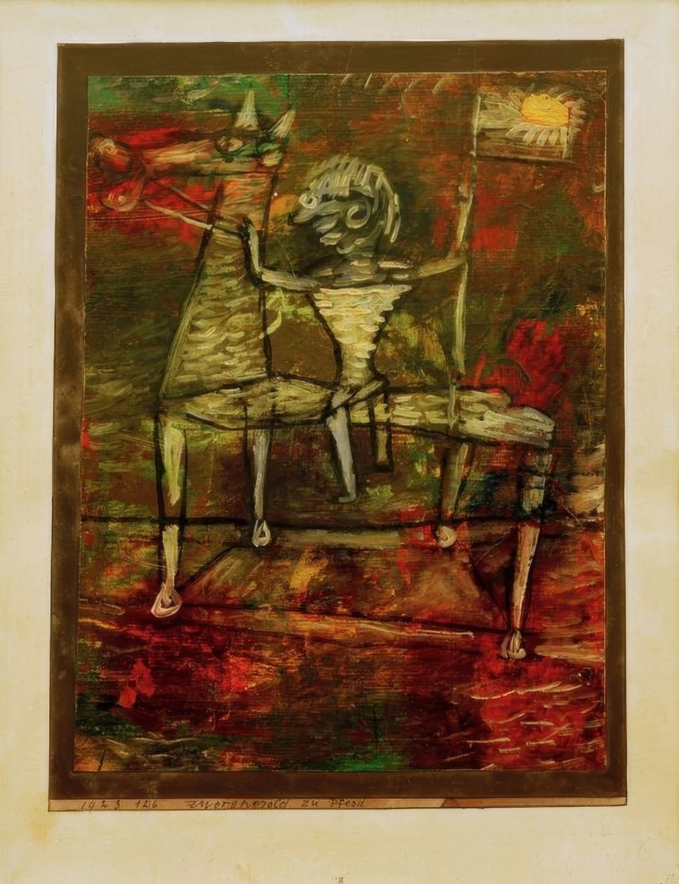 Dwarf Herald til hest av Paul Klee