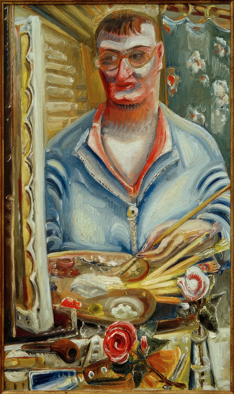 Selvportrett av Paul Kleinschmidt