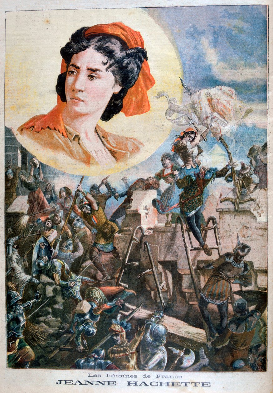 Jeanne Hachette, fransk heltinne, 1894 av Paul Merwart