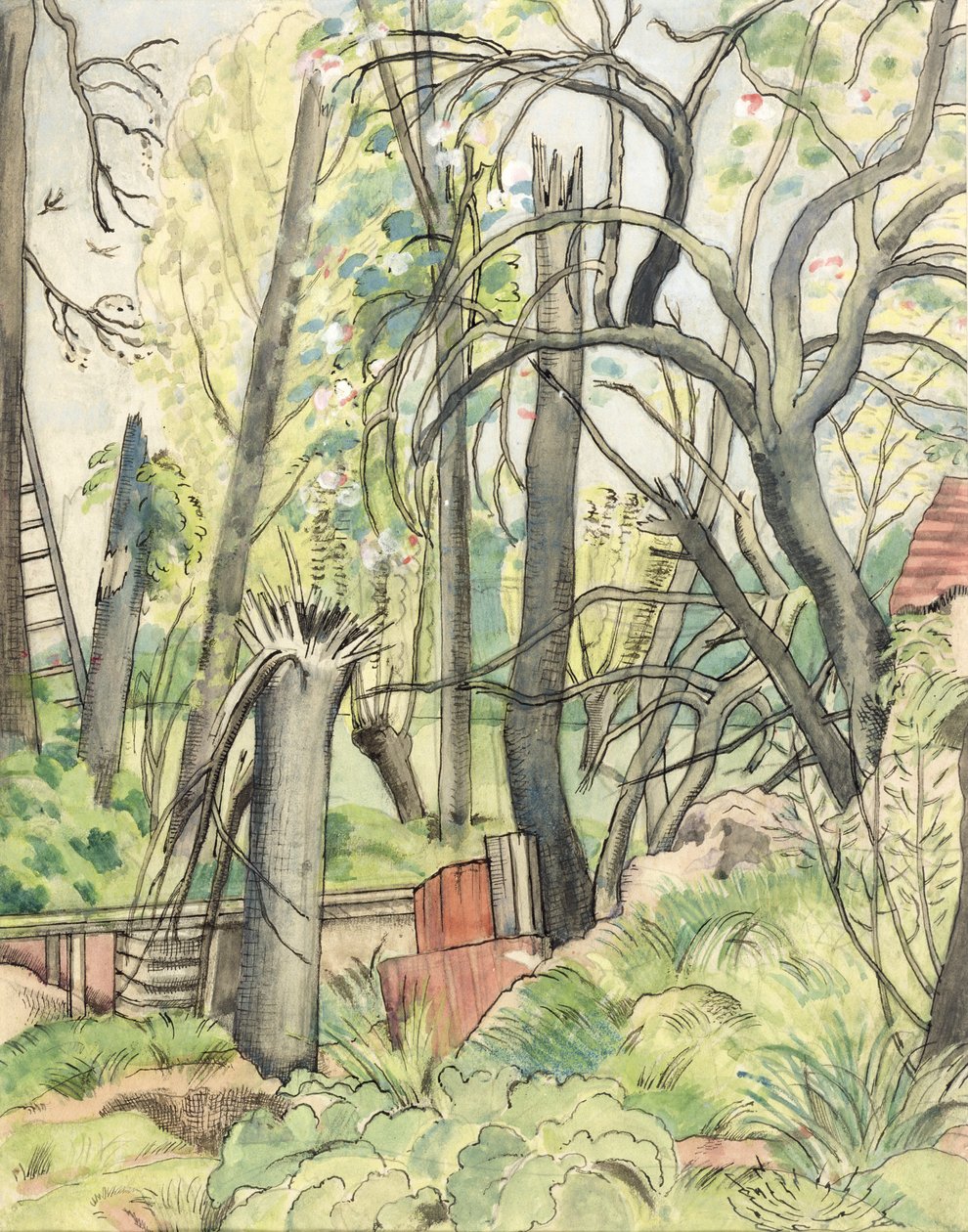 Dekorativt kaos av Paul Nash