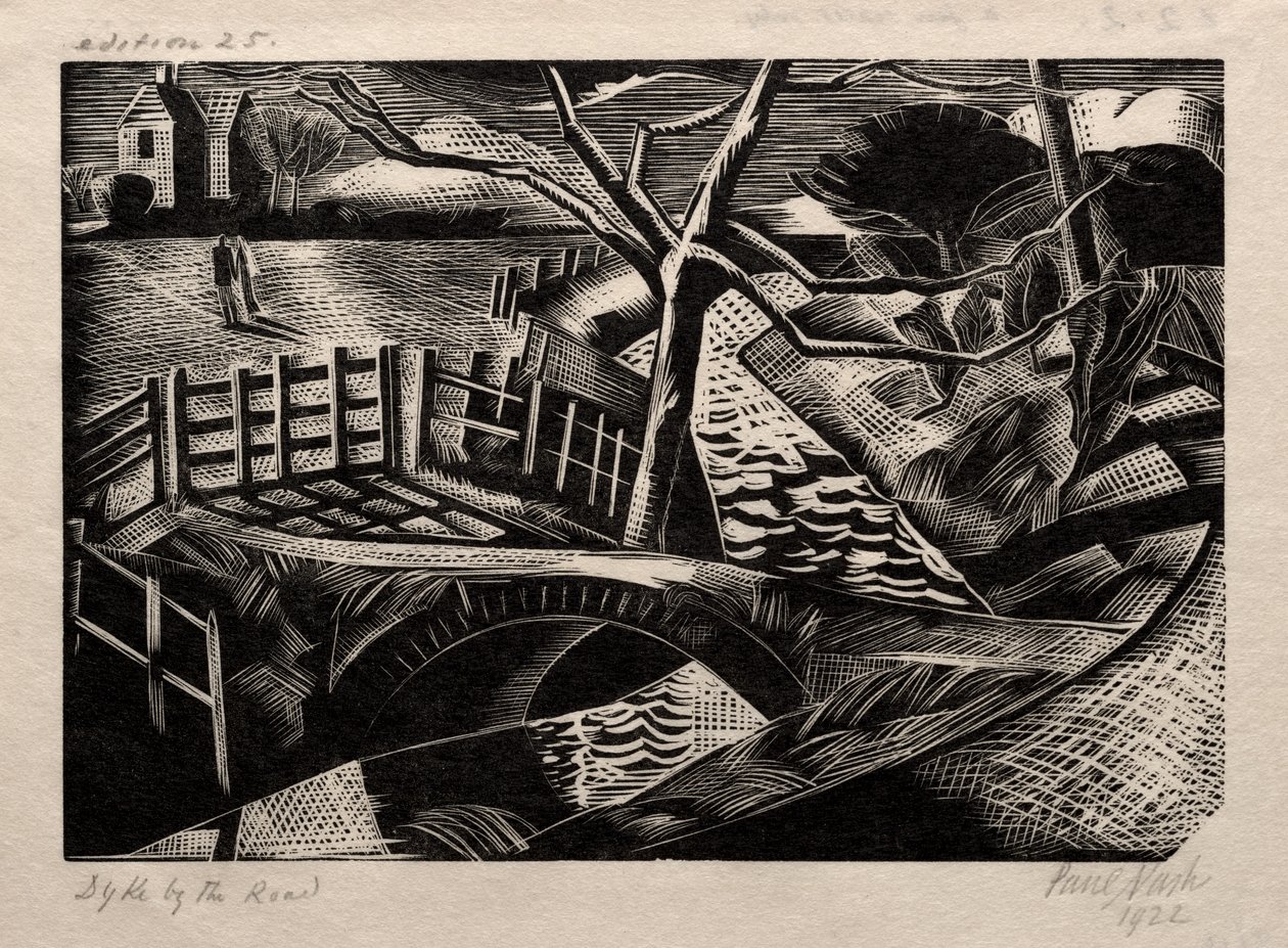 Dyke ved veien av Paul Nash