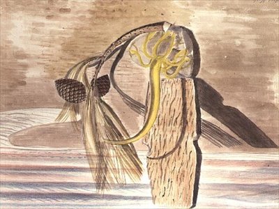 Gjenstander på sanden av Paul Nash