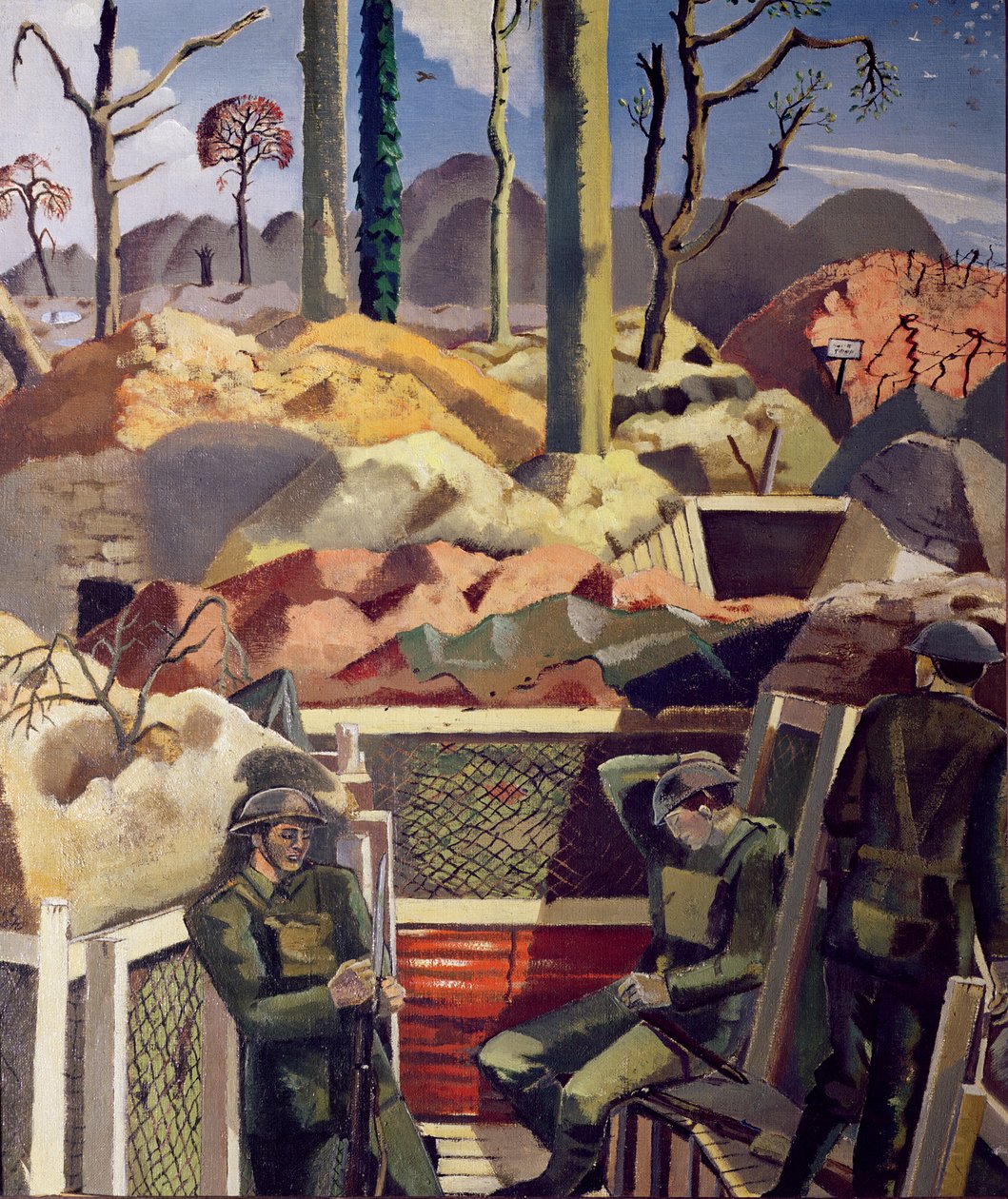 Vår i skyttergravene, Ridge Wood av Paul Nash