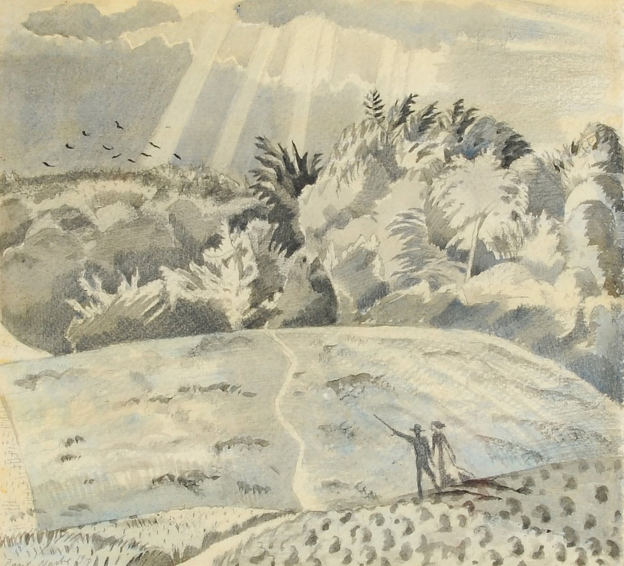 Feltstien av Paul Nash