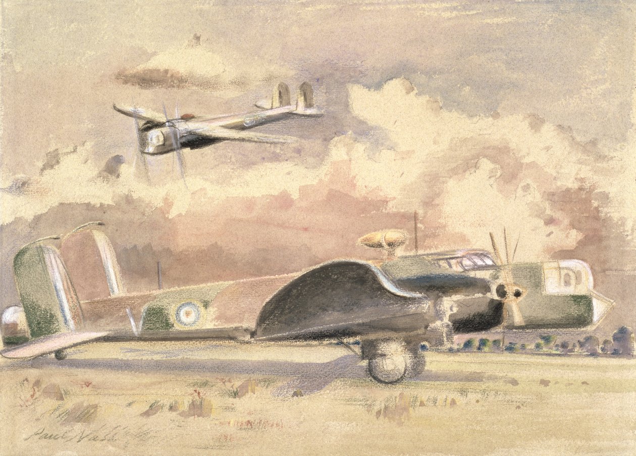Whitley bombefly soler av Paul Nash