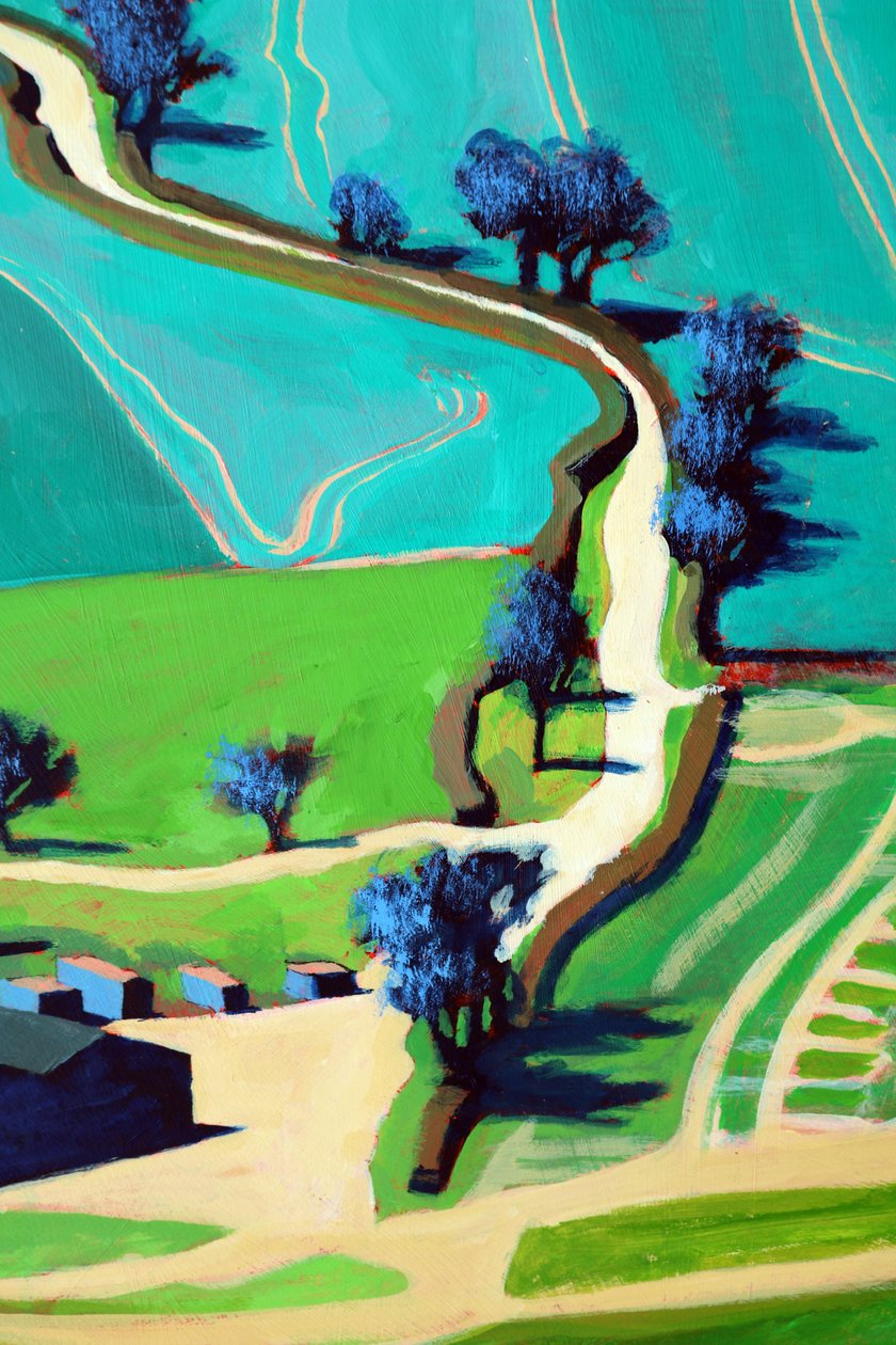 Country Lane sommer av Paul Powis