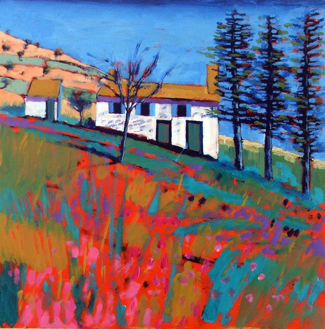 Fano (akryl om bord) av Paul Powis