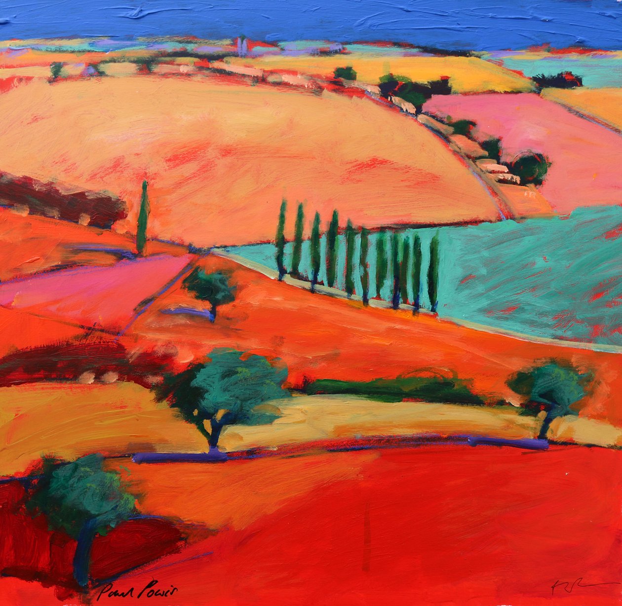 Italia I (akryl om bord) av Paul Powis