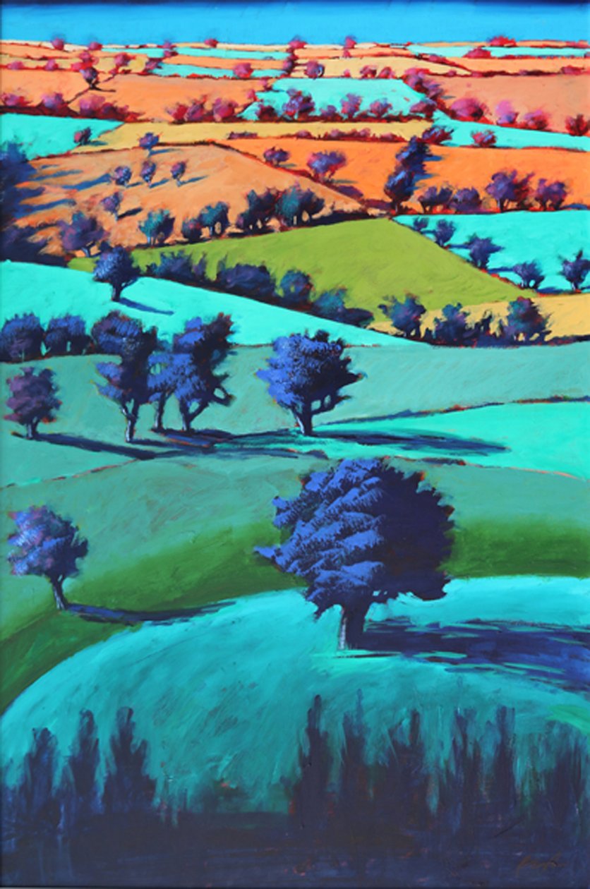 Martley (akryl om bord) av Paul Powis