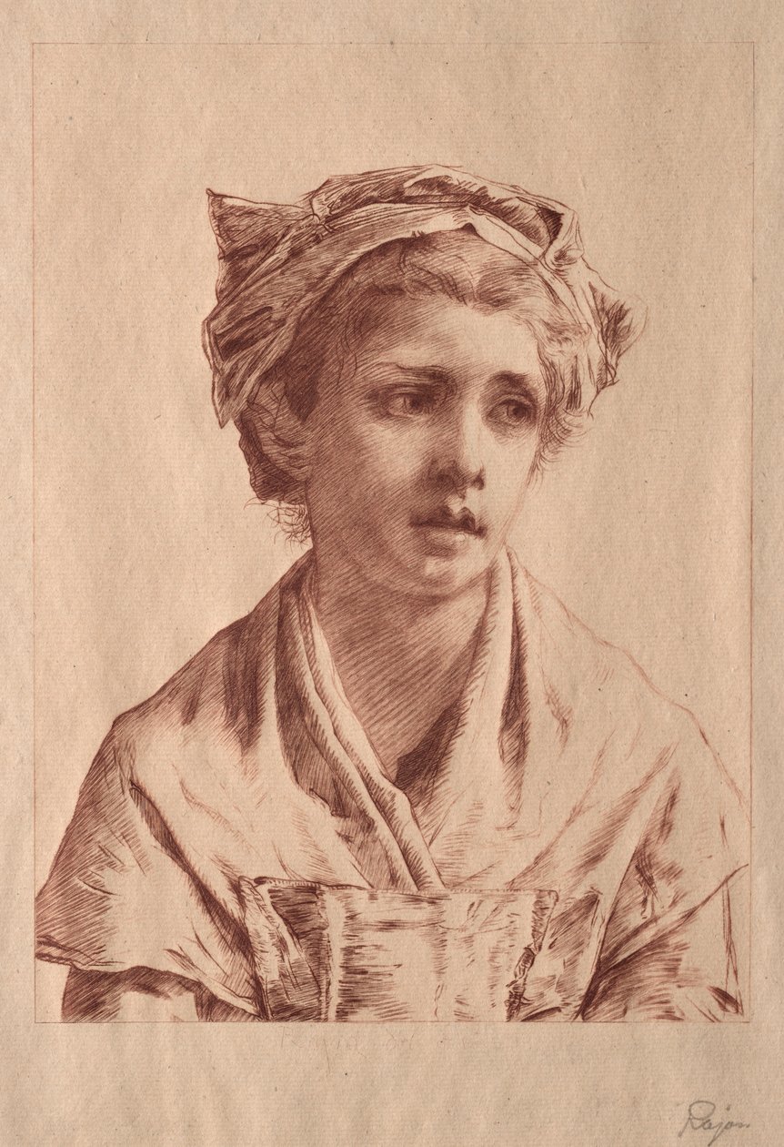 Ung dame av Paul Rajon