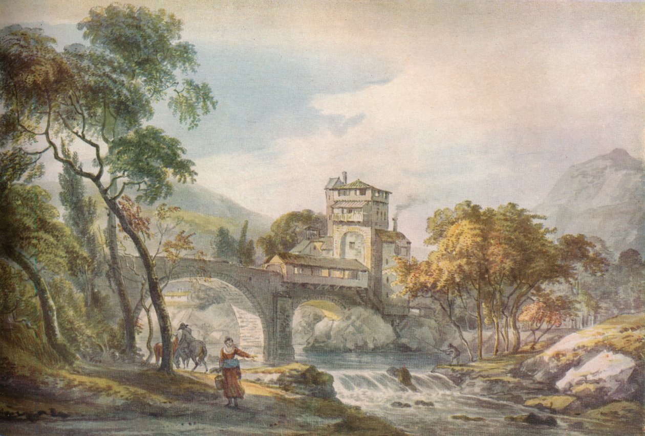 Et klassisk landskap, c1700-tallet av Paul Sandby