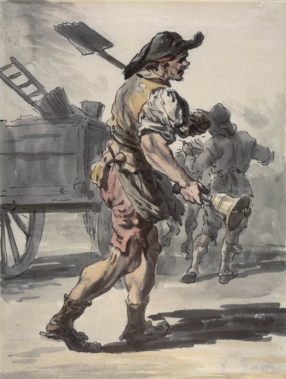 En kullmann i London, 1759 av Paul Sandby